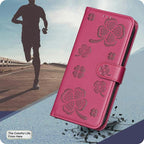 Four-leaf Embossed Leather Phone Case