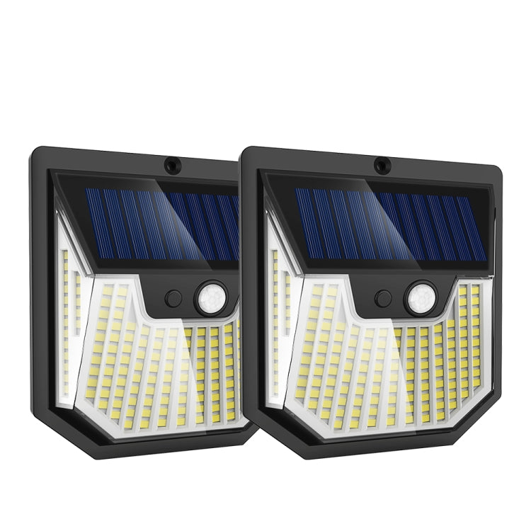 XY0159 159 LEDs Outdoor Solar Human Body Sensor Courtyard Wall Light — 1pc