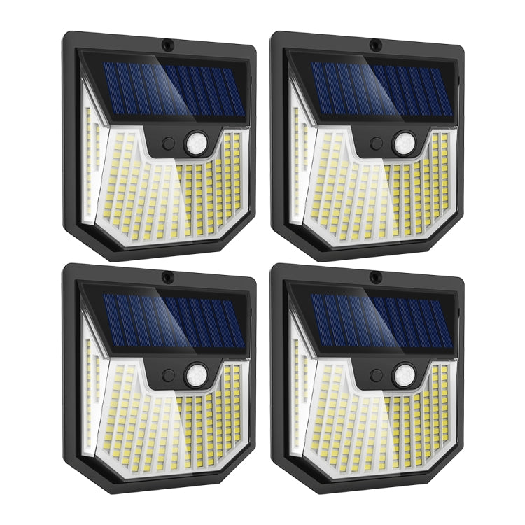 XY0159 159 LEDs Outdoor Solar Human Body Sensor Courtyard Wall Light — 2pcs