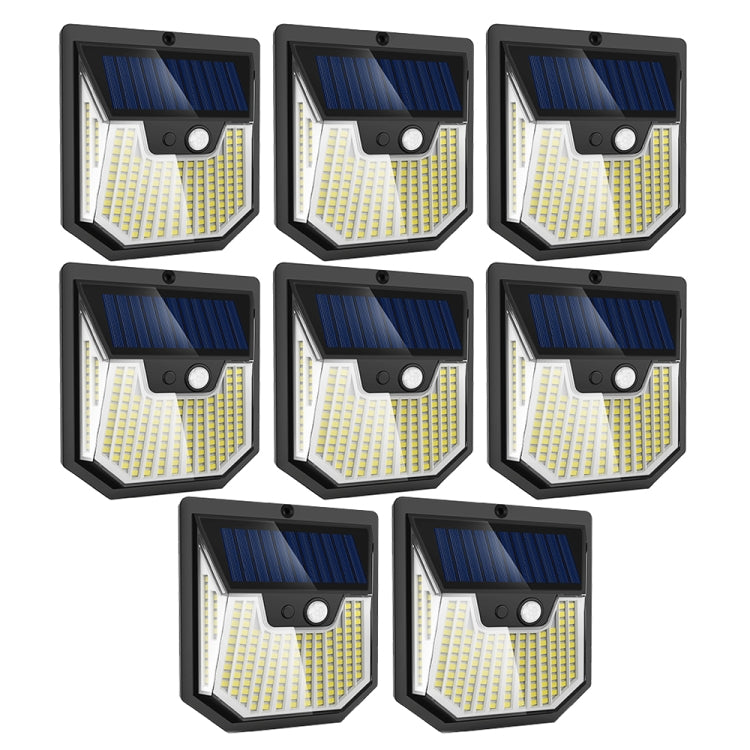 XY0159 159 LEDs Outdoor Solar Human Body Sensor Courtyard Wall Light — 6pcs