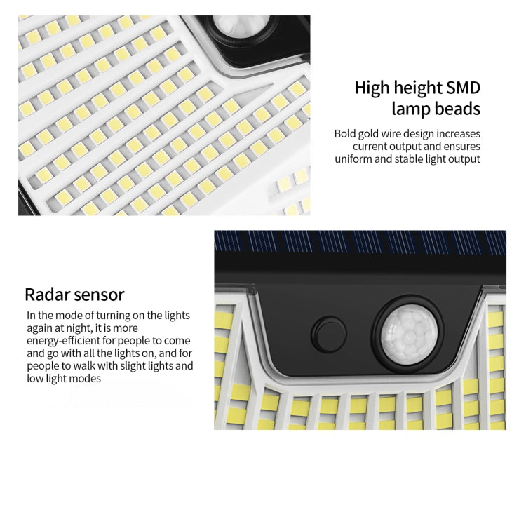 XY0159 159 LEDs Outdoor Solar Human Body Sensor Courtyard Wall Light — view 15