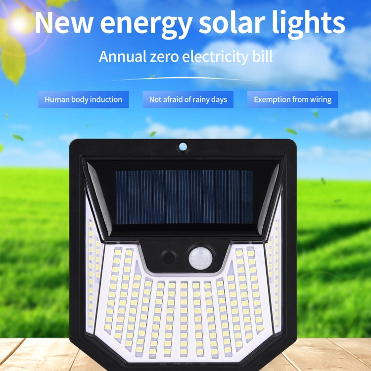 XY0159 159 LEDs Outdoor Solar Human Body Sensor Courtyard Wall Light — view 7