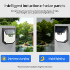 XY0159 159 LEDs Outdoor Solar Human Body Sensor Courtyard Wall Light — view 10