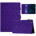 Diamond Texture Embossed Leather Smart Tablet Case