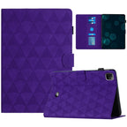 Diamond Texture Embossed Leather Smart Tablet Case