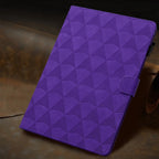 Diamond Texture Embossed Leather Smart Tablet Case