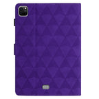Diamond Texture Embossed Leather Smart Tablet Case