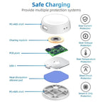 Portable Smart Watch Magnetic Wireless Charger, For Samsung Galaxy Watch Series, For Apple Watch Series — White