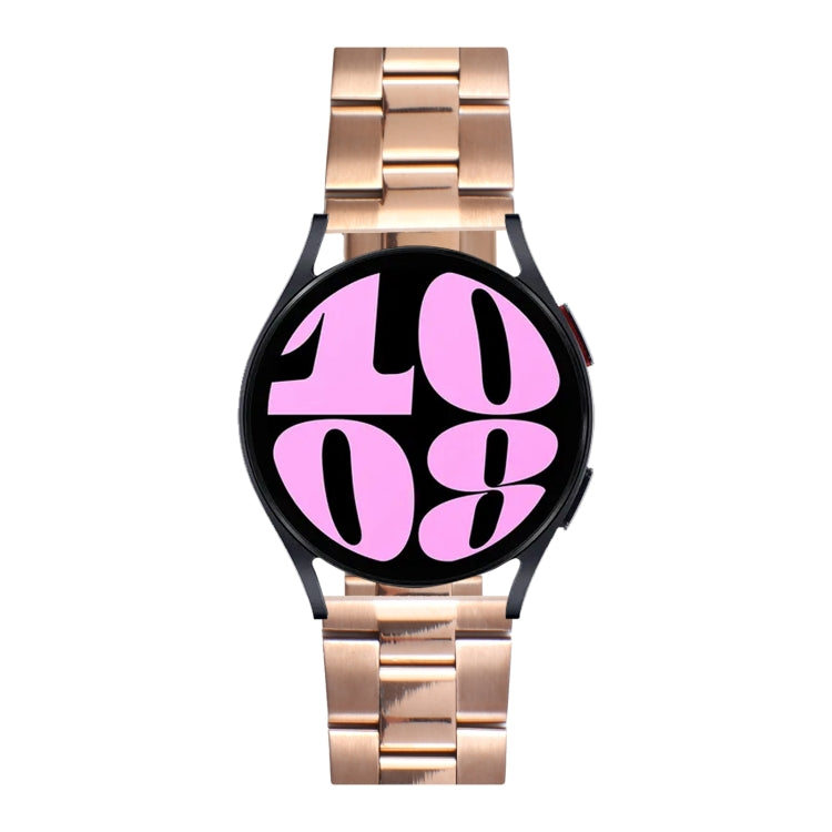 Universal Three-Bead Stainless Steel Watch Band