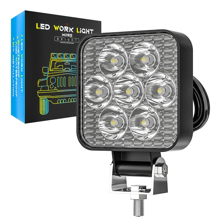 2.5 inch Car LED Engineering Auxiliary Light, 12-30V 12W 6000K