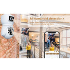 DP41 Bulb-type Dual-lens Motion Tracking Smart Camera Supports Voice Intercom