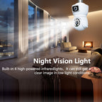 DP41 Bulb-type Dual-lens Motion Tracking Smart Camera Supports Voice Intercom