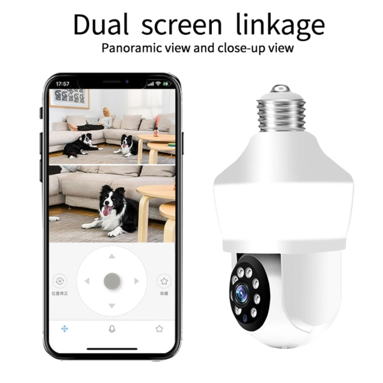 DP43 Bulb-type Motion Tracking Night Vision Smart Camera Supports Voice Intercom