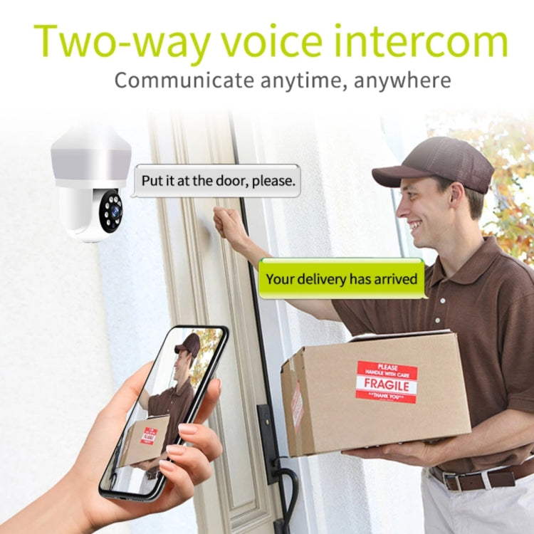 DP43 Bulb-type Motion Tracking Night Vision Smart Camera Supports Voice Intercom