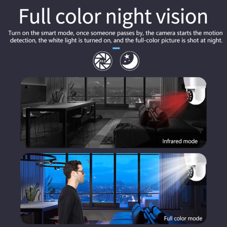 DP43 Bulb-type Motion Tracking Night Vision Smart Camera Supports Voice Intercom