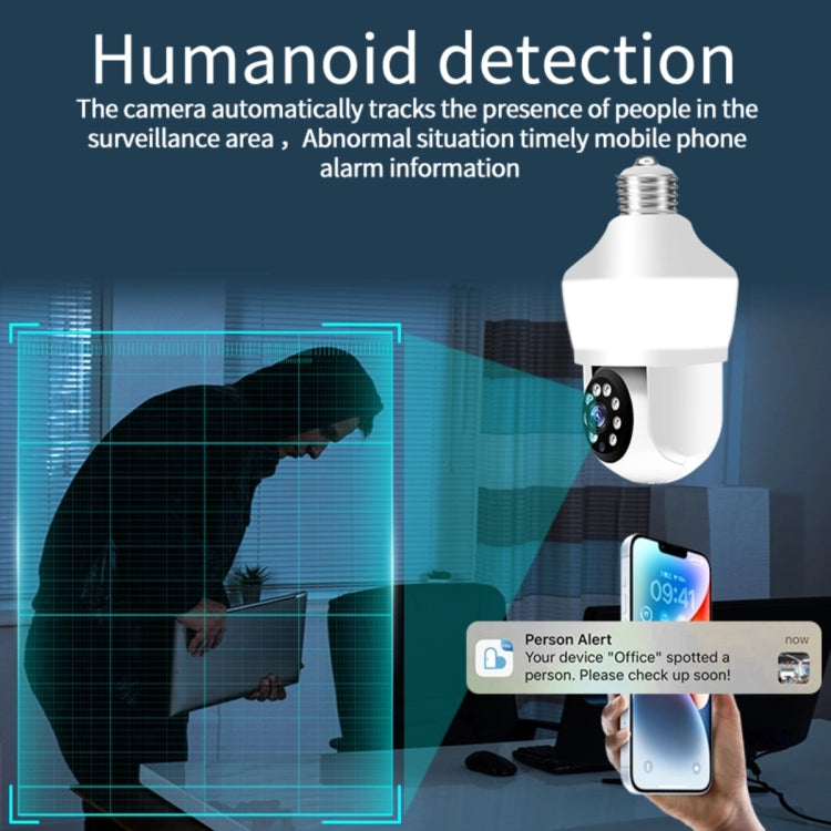 DP43 Bulb-type Motion Tracking Night Vision Smart Camera Supports Voice Intercom
