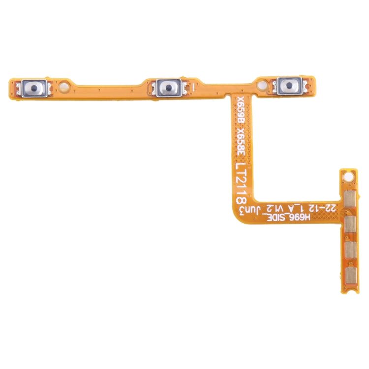 OEM Power Button & Volume Button Flex Cable — For Tecno Spark 5 KE5