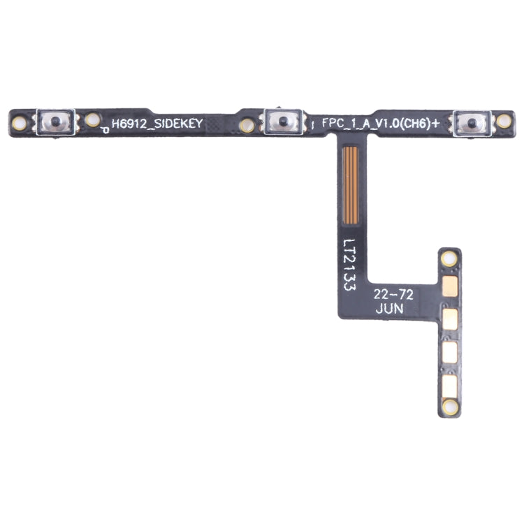 OEM Power Button & Volume Button Flex Cable — For Tecno Spark 7