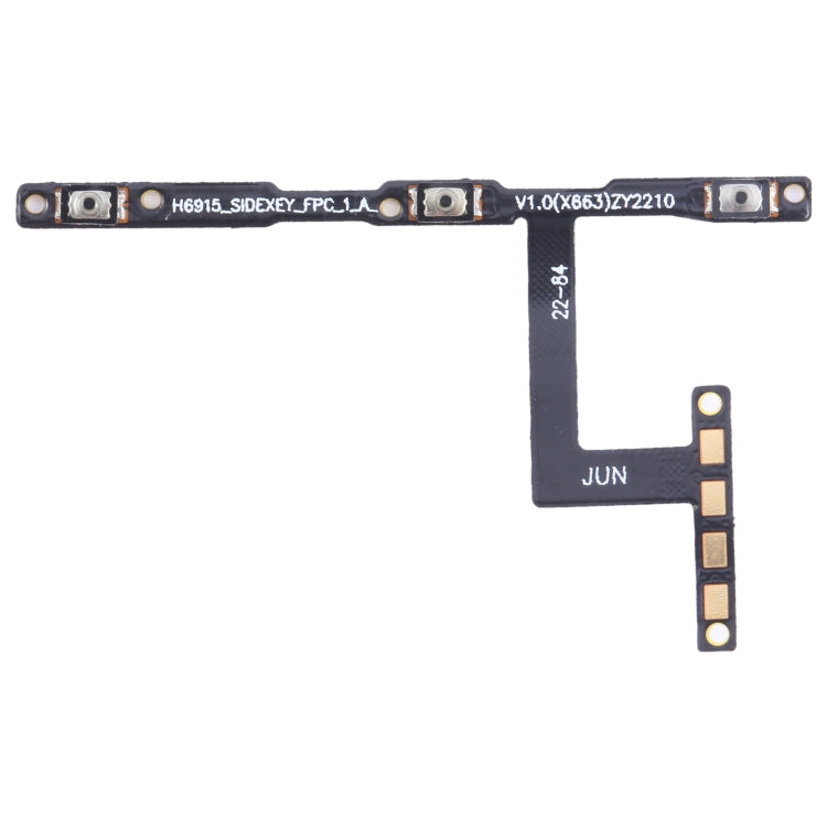 OEM Power Button & Volume Button Flex Cable, For Infinix Smart 9 HD X6532C, For Infinix Hot 50 Pro 4G X6881, For Infinix Note 40S X6850B, For Infinix Hot 50i X6531, For Infinix Smart 9 X6532, For Infinix Hot 50 Pro+ 4G X6880, For Infinix Hot 50 5G X672... — For Infinix Zero X Pro X6731