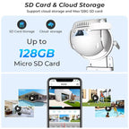QX95 6MP WiFi Dual Camera Supports Two-way Voice Intercom & AI Recognition