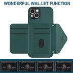Rhombic Texture Card Bag RFID Phone Case with Long Lanyard — For iPhone 12 mini
