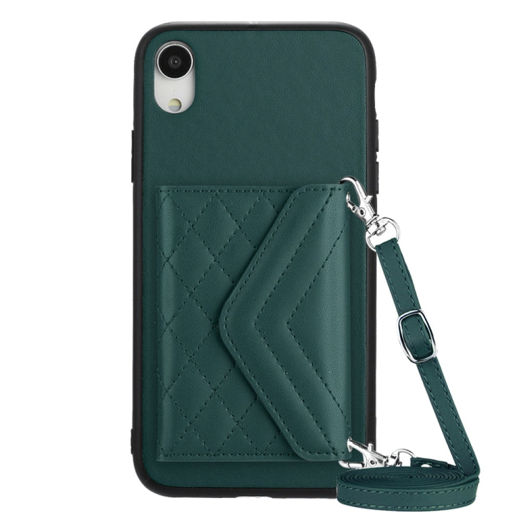 Rhombic Texture Card Bag RFID Phone Case with Long Lanyard — view 61