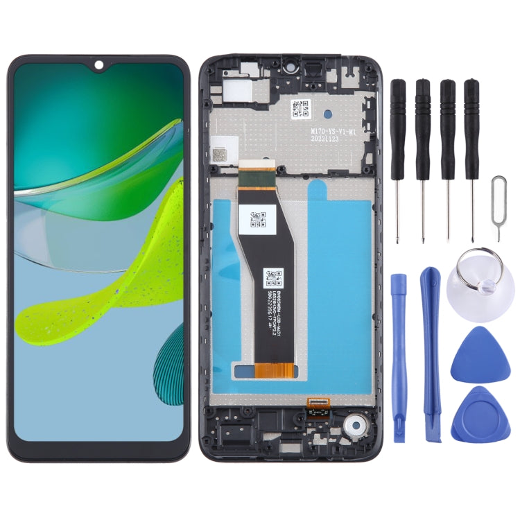 OEM LCD Screen Digitizer Full Assembly with Frame — For Motorola Moto G Play 2023
