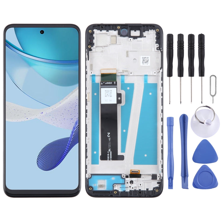 OEM LCD Screen Digitizer Full Assembly with Frame — For Motorola Moto G62 5G