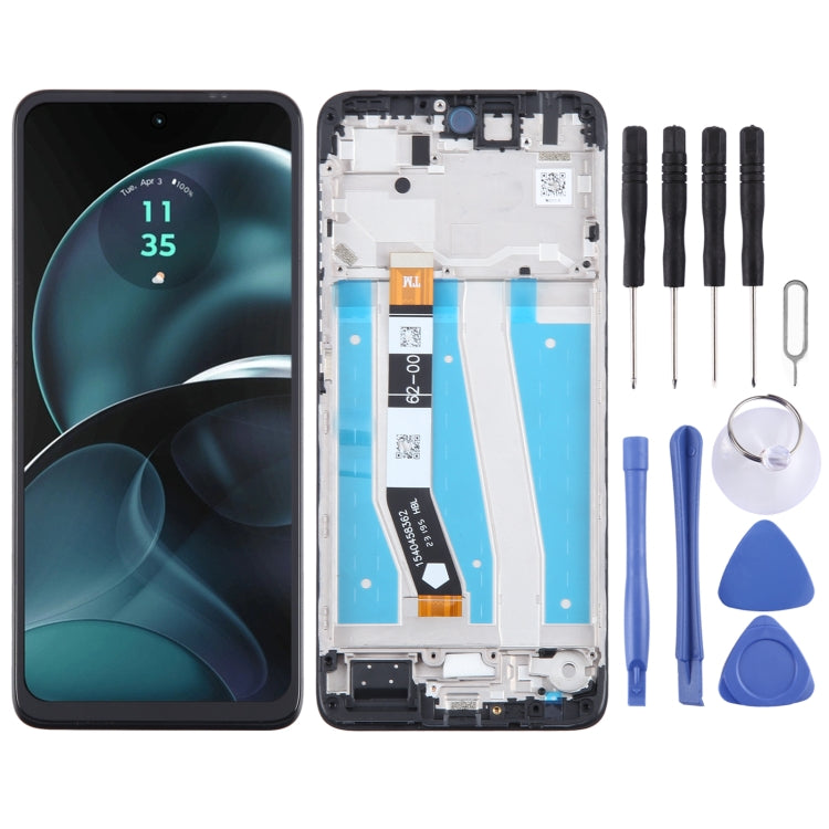 OEM LCD Screen Digitizer Full Assembly with Frame — For Motorola Moto G23