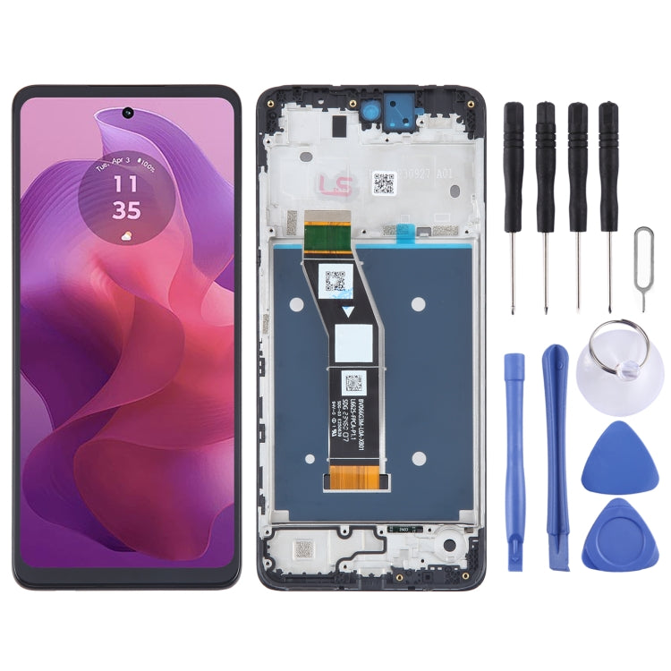 OEM LCD Screen Digitizer Full Assembly with Frame — For Motorola Moto G Power 2024