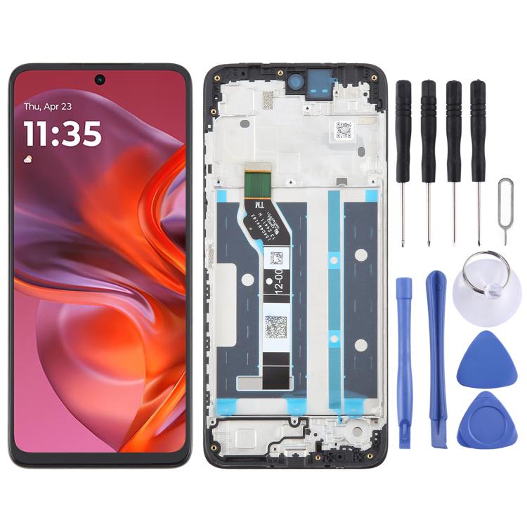 OEM LCD Screen Digitizer Full Assembly with Frame — For Motorola Moto G 5G 2024