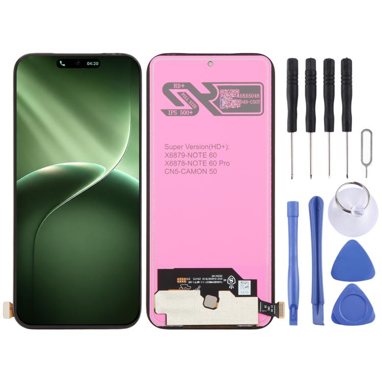 OEM LCD Screen with Digitizer Full Assembly — For Tecno Pova 7 Pro LJ8