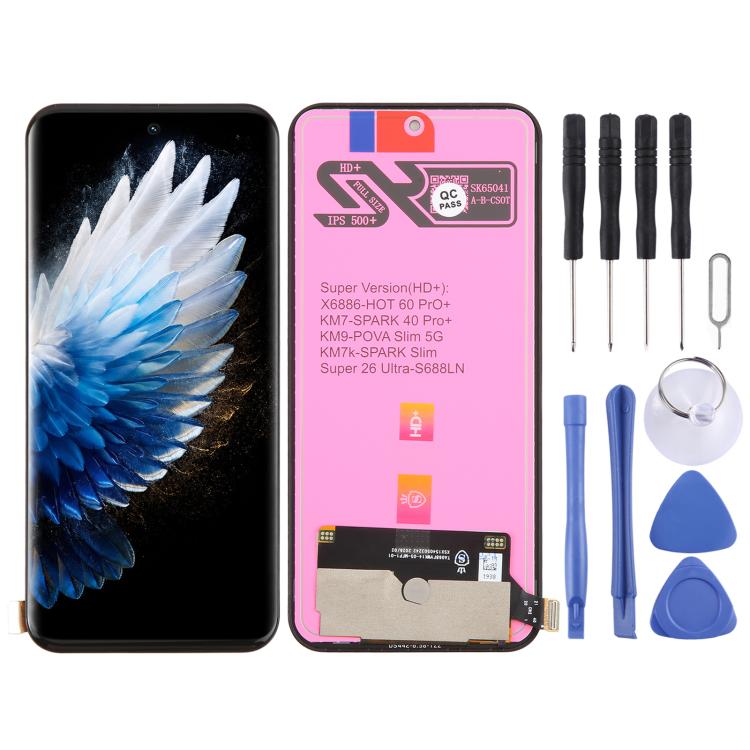 OEM LCD Screen with Digitizer Full Assembly — For Tecno Spark Go 2 / GO 2s