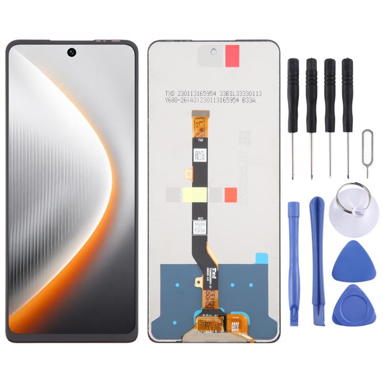 OEM LCD Screen with Digitizer Full Assembly — For Tecno Spark 50 4G KN6