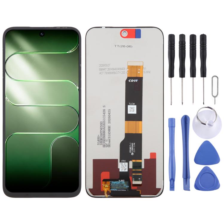 OEM LCD Screen with Digitizer Full Assembly — For Tecno Camon 50 Ultra CN7c