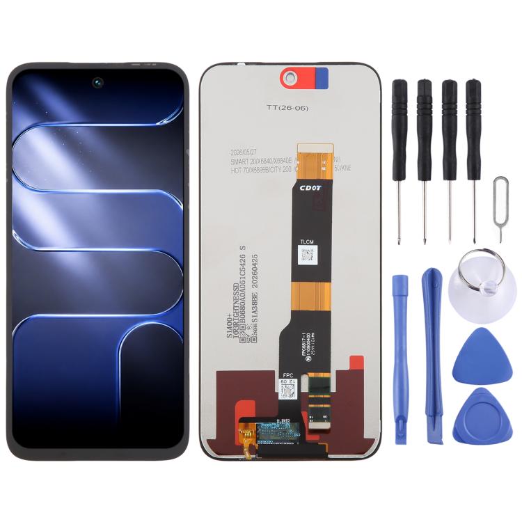 OEM LCD Screen with Digitizer Full Assembly — For Tecno Spark 40 5G