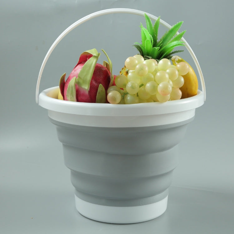 SFSS-01 Portable Silicone Folding Bucket — Creamy White