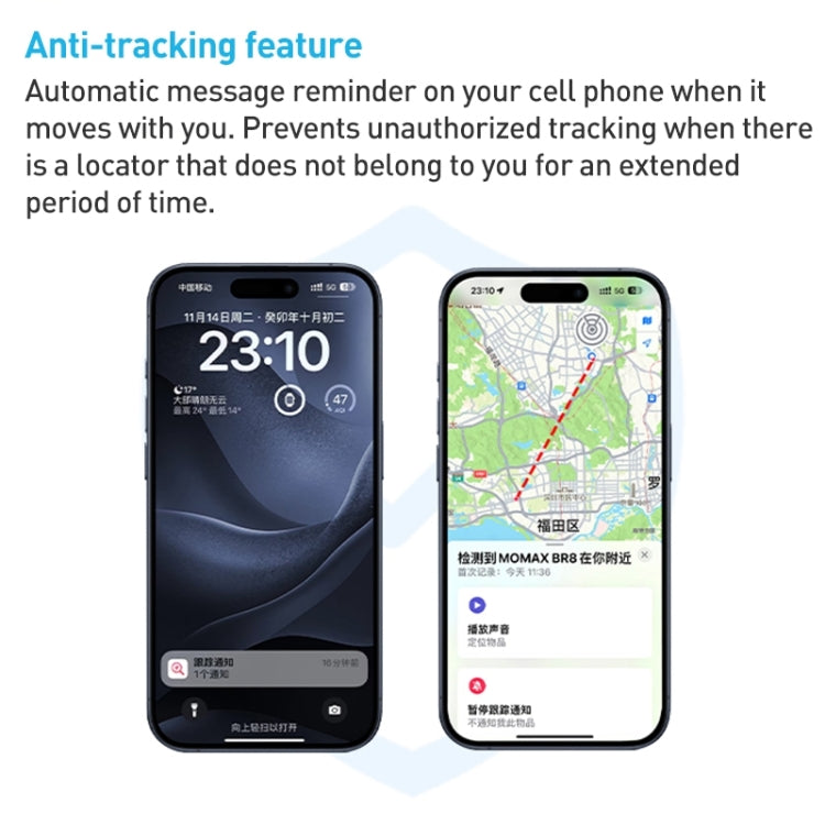 MOMAX PINCARD BR8 Card Wireless Charging Positioning Anti-lost Device — view 11
