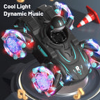 Q169 2.4G Magic Color Projection Stunt Remote Control Car — Black Red