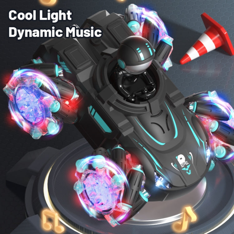 Q169 2.4G Magic Color Projection Stunt Remote Control Car — Black Red
