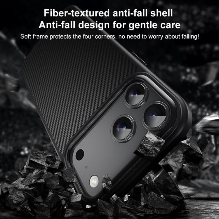 Kevlar Fiber Texture Shockproof Magnetic Phone Case — For iPhone Air
