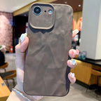 Frosted Wrinkles Texture TPU Phone Case — Red