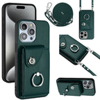 Organ Card Bag Ring Holder Phone Case with Long Lanyard