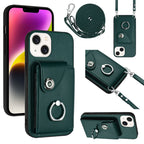 Organ Card Bag Ring Holder Phone Case with Long Lanyard