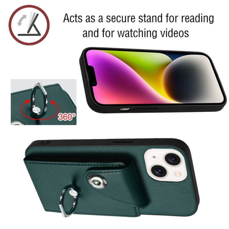 Organ Card Bag Ring Holder Phone Case with Long Lanyard — For iPhone 12 Pro Max
