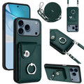 Organ Card Bag Ring Holder Phone Case with Long Lanyard