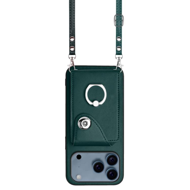 Organ Card Bag Ring Holder Phone Case with Long Lanyard
