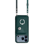 Organ Card Bag Ring Holder Phone Case with Long Lanyard