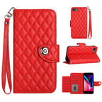 Rhombic Texture Flip Leather Phone Case with Lanyard — view 48