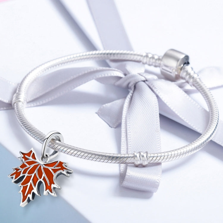 S925 Sterling Silver Late Autumn Maple Leaf Accessories Beaded Bracelet Accessories